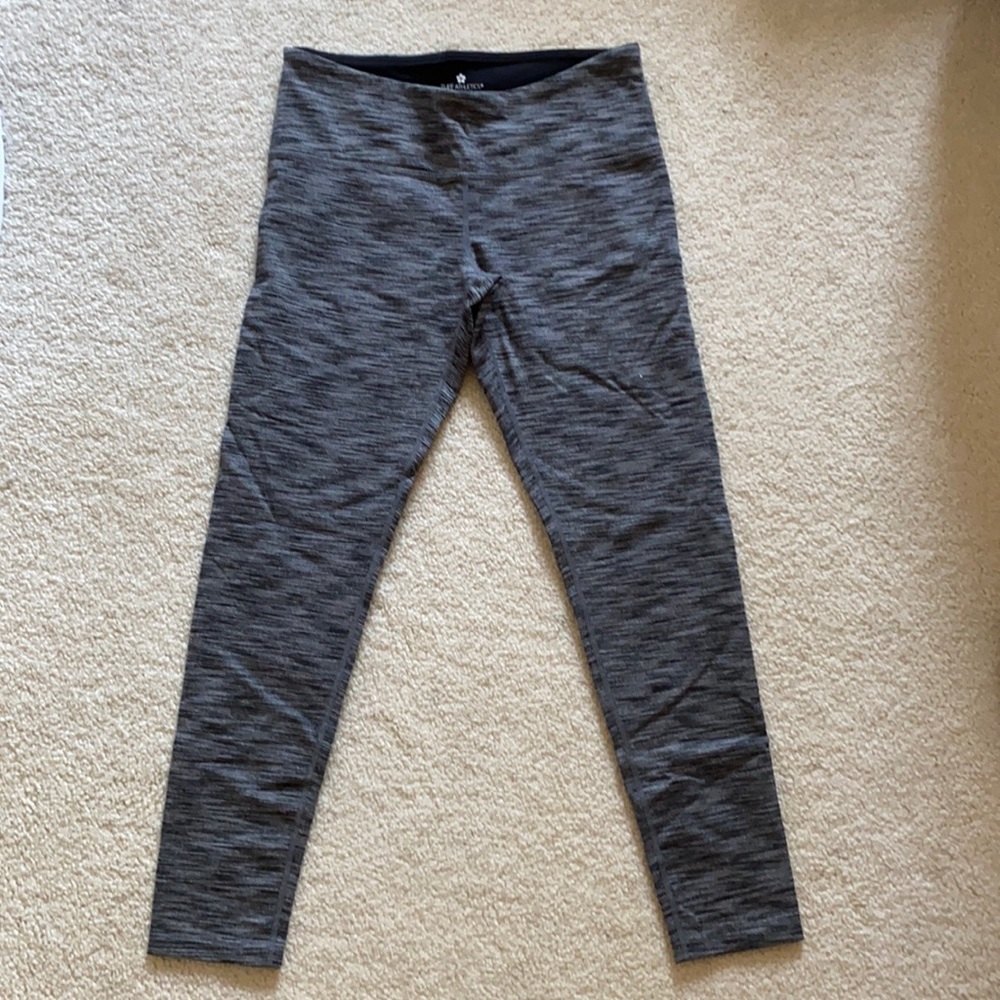 Tuff Athletics Gray Leggings with Zipper Pocket
